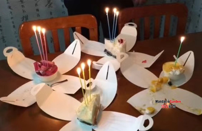 上海中文培训班里津巴布韦学员的生日宴现场（图）1.jpg